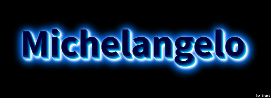 Michelangelo Text effect