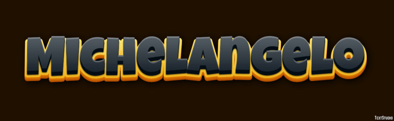 Michelangelo Text effect