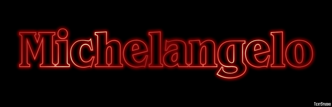 Michelangelo Text effect