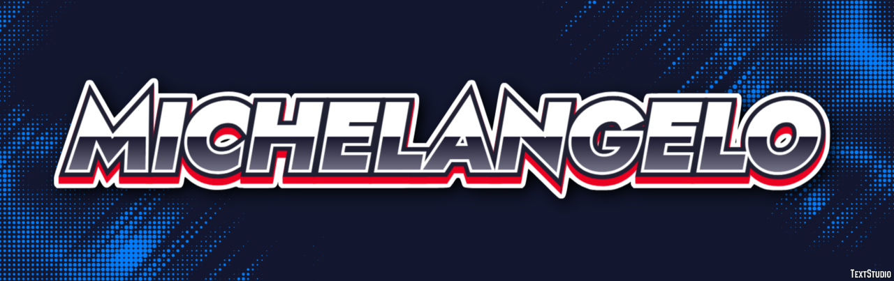 Michelangelo Text effect