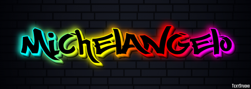 Michelangelo Text effect