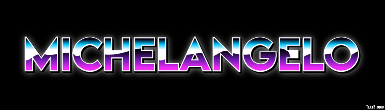 Michelangelo Text effect