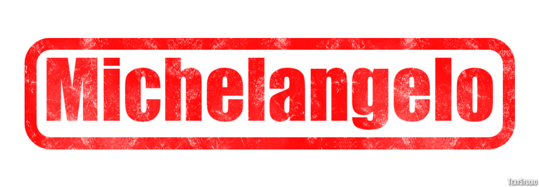 Michelangelo Text effect