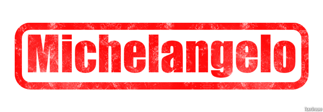 Michelangelo Tekst Effect