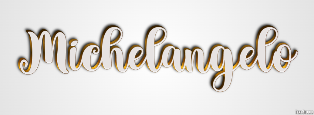 Michelangelo Text effect