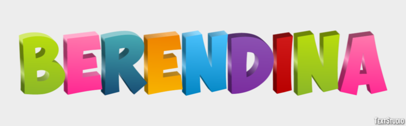 Berendina Texteffekt