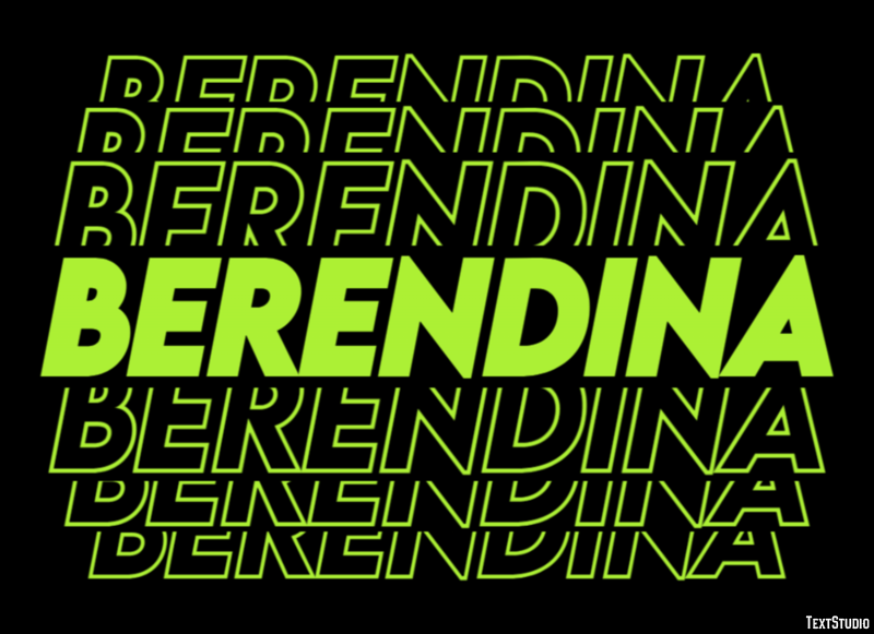 Berendina Texteffekt
