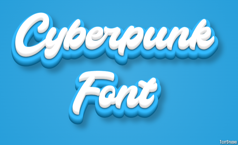 Cyberpunk Font Text Effect