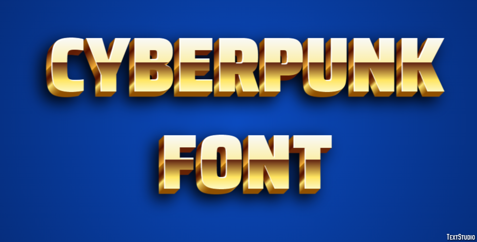 Cyberpunk Font Text Effect