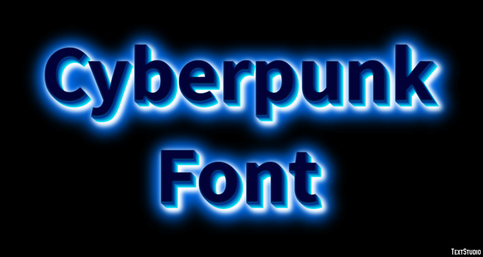 Cyberpunk Font Tekst Effect