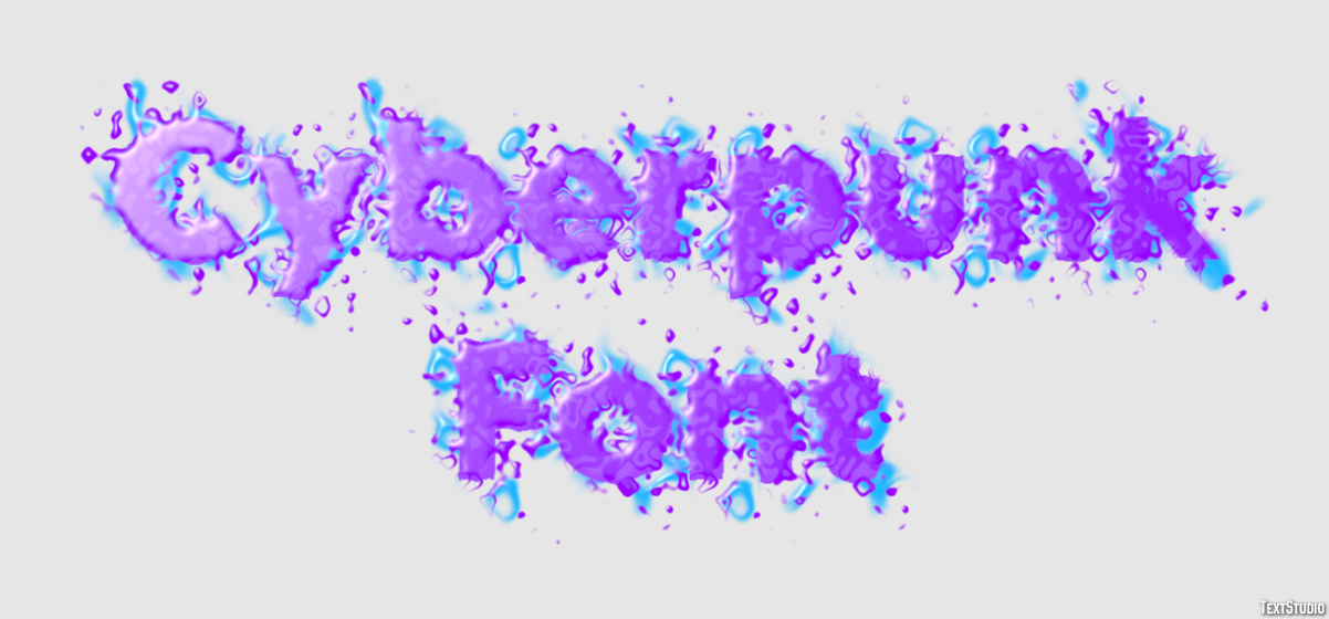 Cyberpunk Font Text Effect