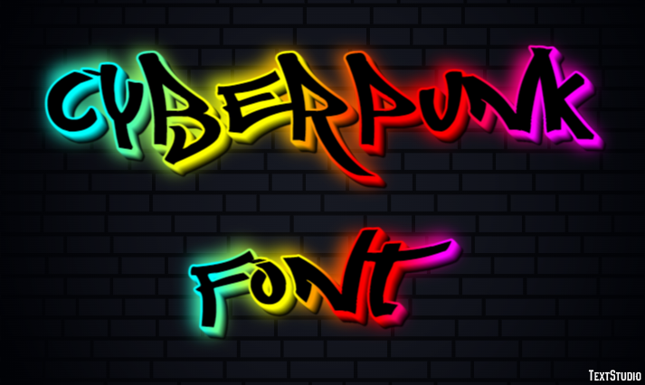 Cyberpunk Font Text Effect