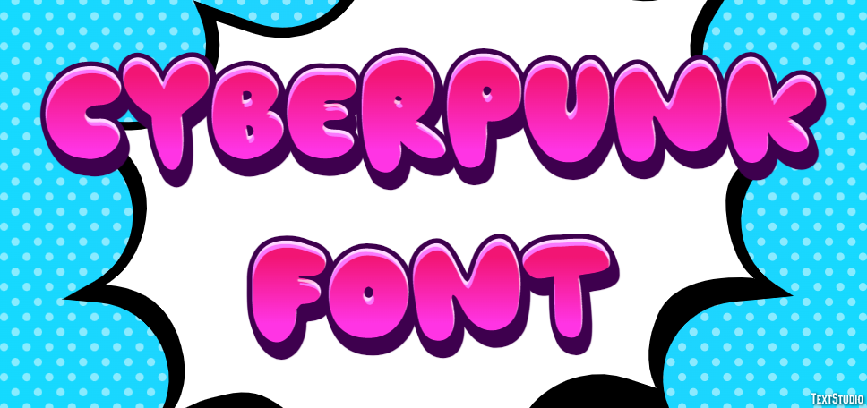 Cyberpunk Font Texteffekt