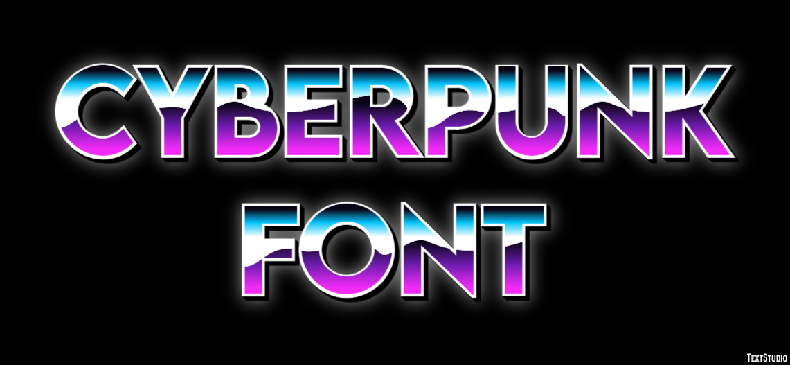 Cyberpunk Font Text Effect