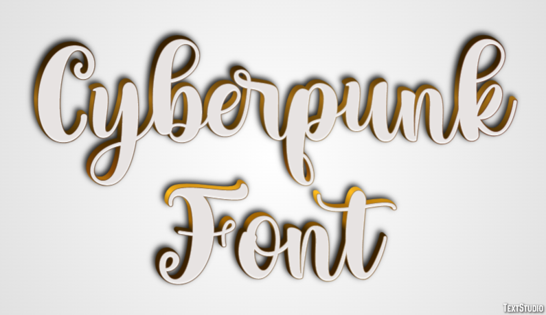Cyberpunk Font Text Effect