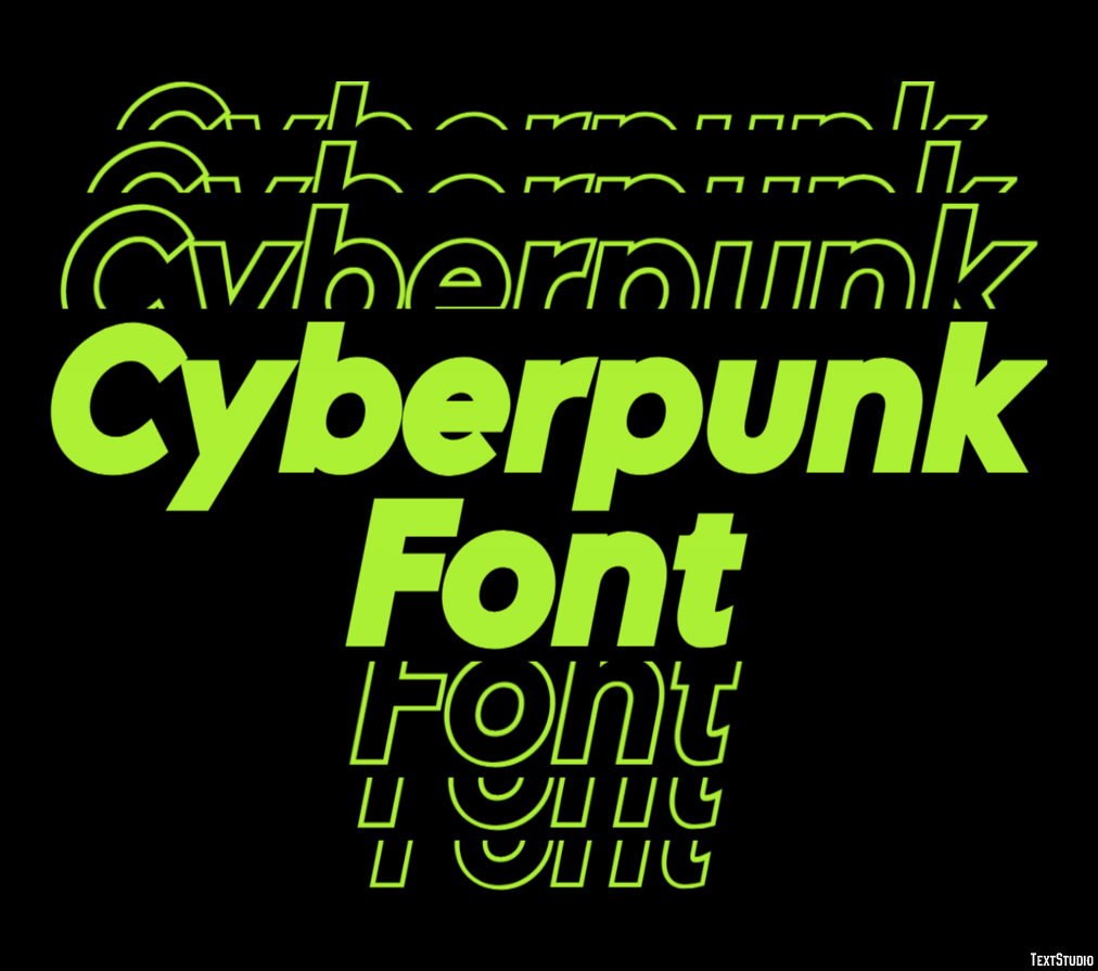 Cyberpunk Font Texteffekt