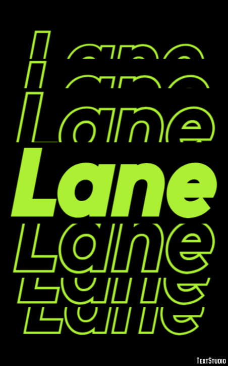 Lane Efekt tekstowy