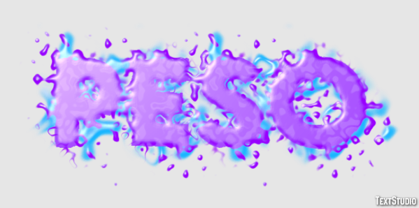 Peso Text effect