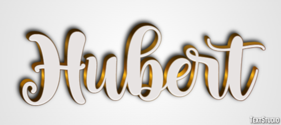 Hubert Эффект текста