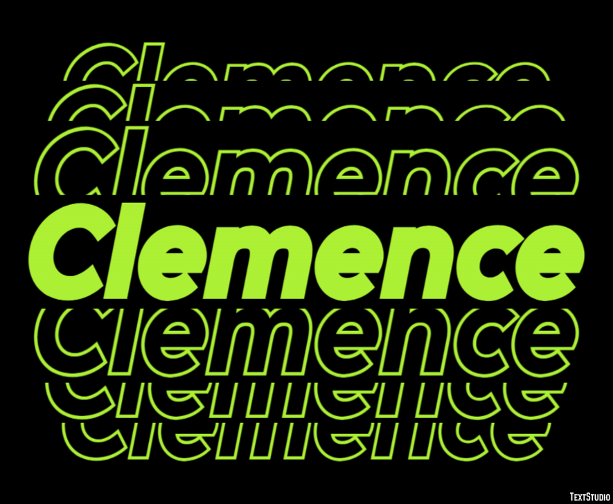 Clemence Efecto de Texto