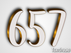 657 Text effect