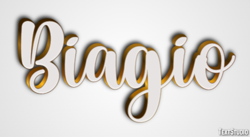 Biagio Effetto testo