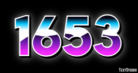 1653 Text Effect