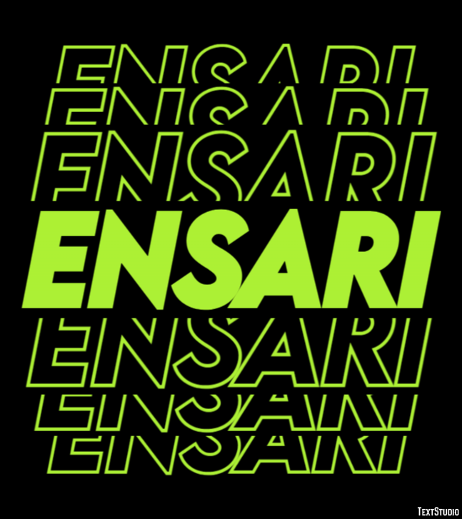 Ensari Texteffekt