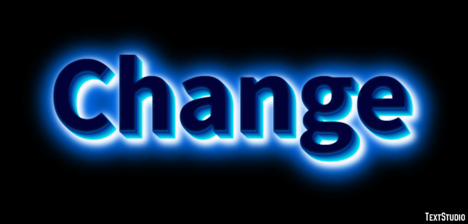 Change Efeito de texto