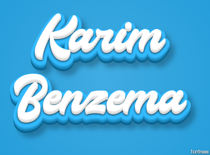 Karim Benzema Efeito de texto