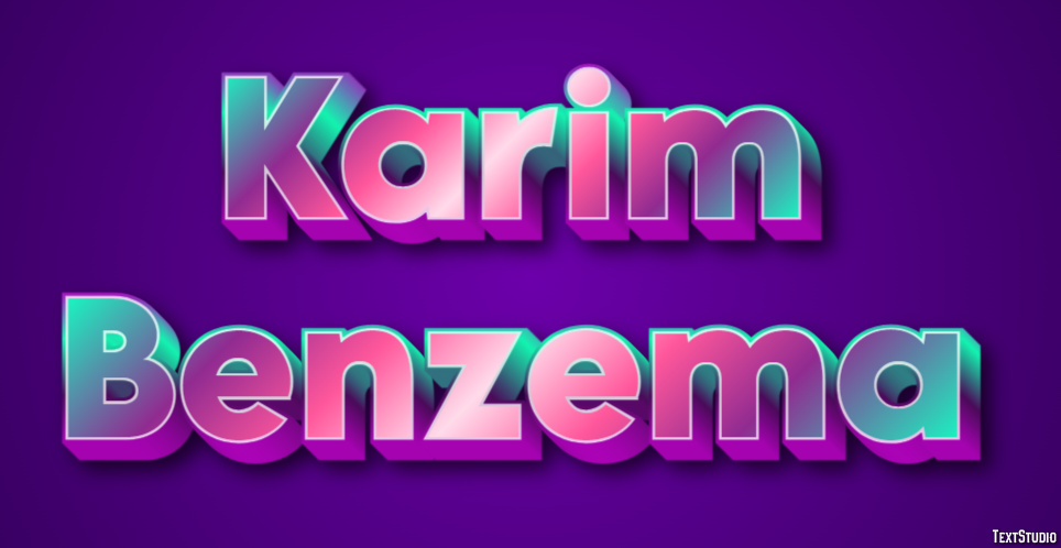 Karim Benzema Efecto de Texto