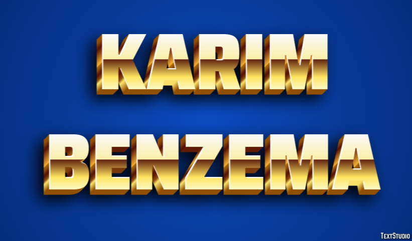Karim Benzema Efecto de Texto