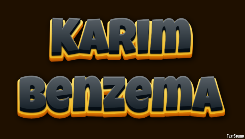 Karim Benzema Efecto de texto