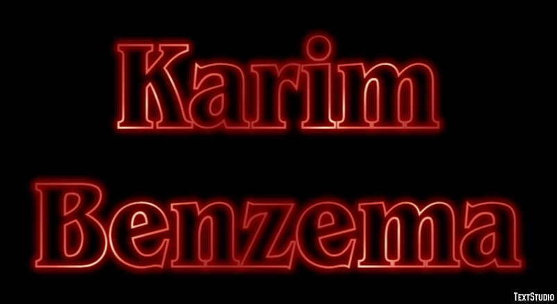 Karim Benzema Efecto de Texto