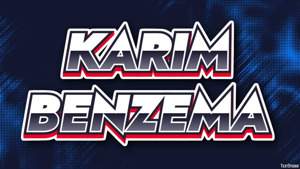 Karim Benzema Efecto de Texto