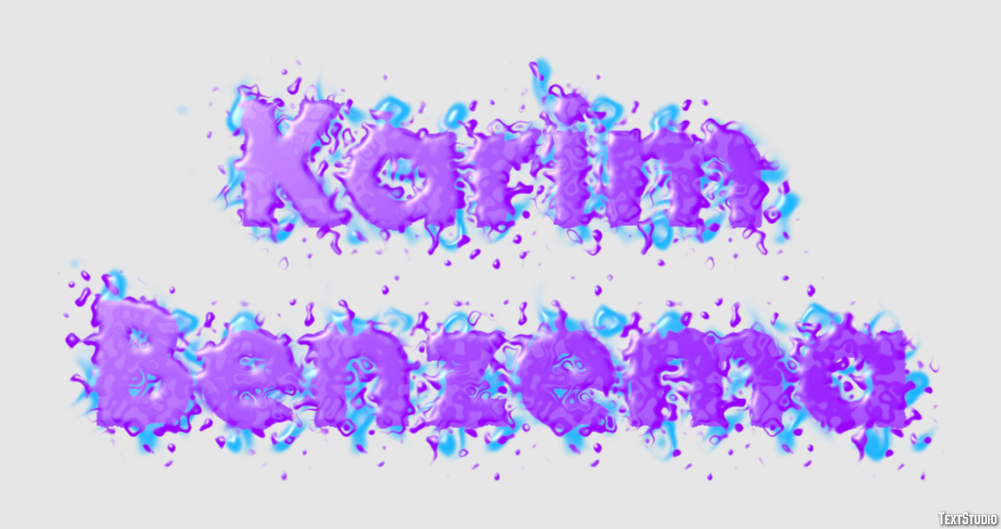 Karim Benzema Text Effect