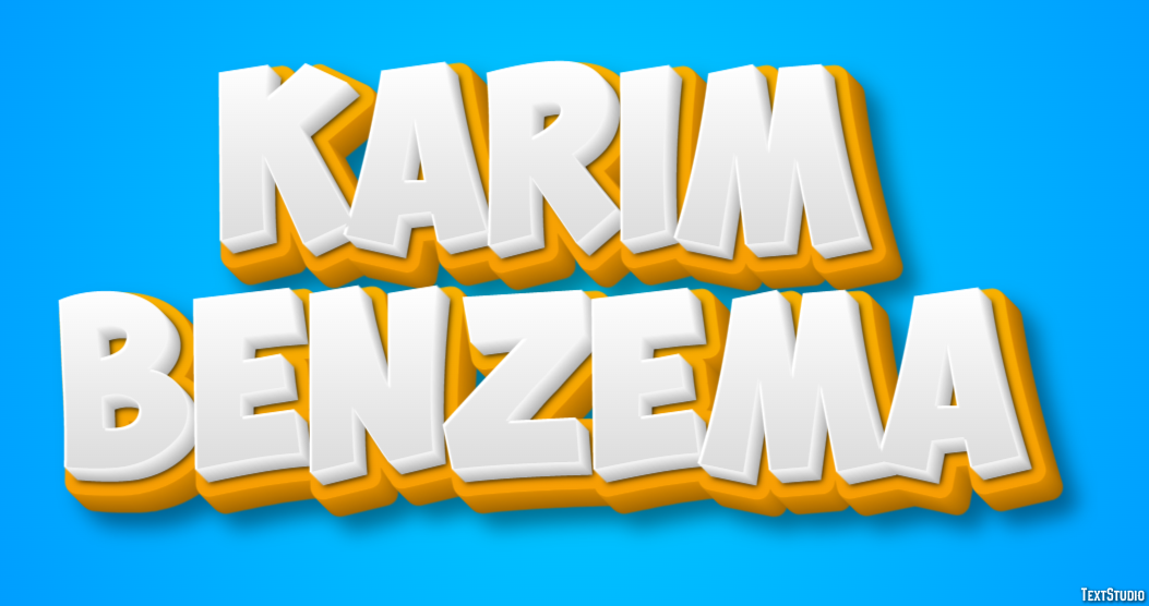 Karim Benzema Efecto de Texto