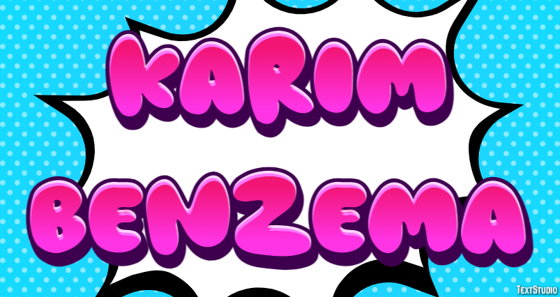 Karim Benzema Efecto de Texto