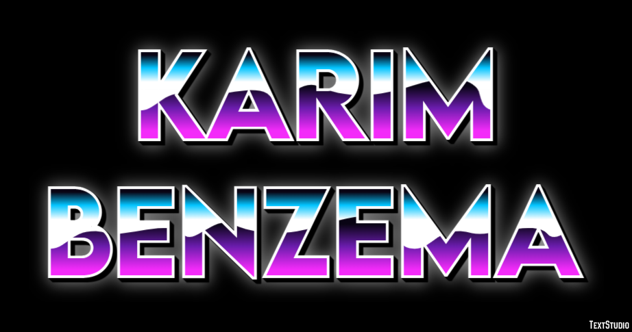 Karim Benzema Efecto de Texto