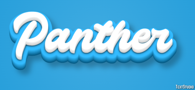 Panther Efecto de Texto