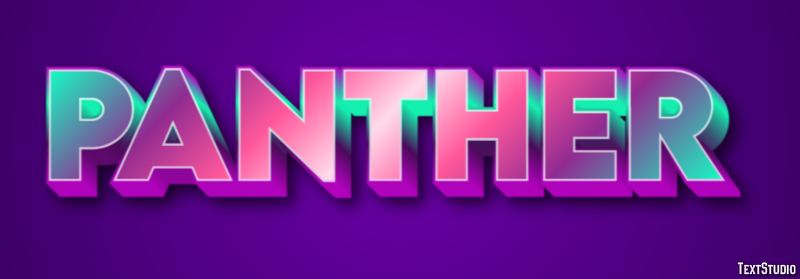 Panther Efecto de Texto