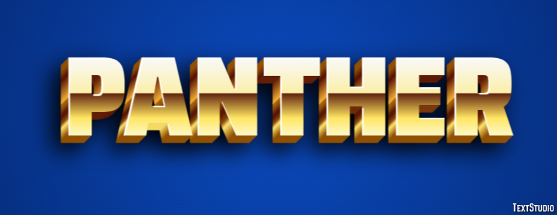 Panther Efecto de Texto