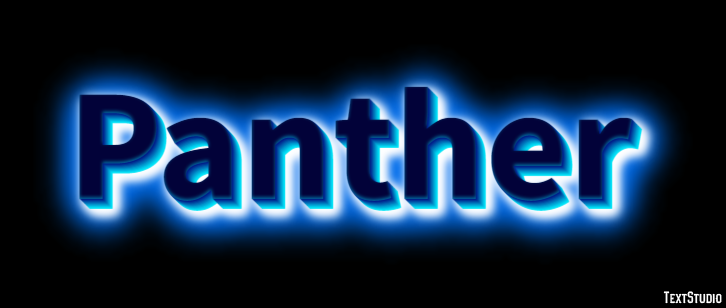 Panther Efecto de Texto
