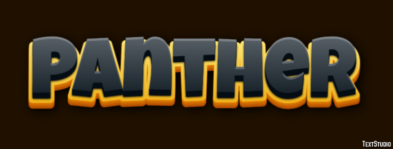 Panther Efecto de texto