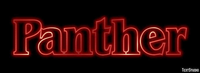 Panther Efecto de Texto
