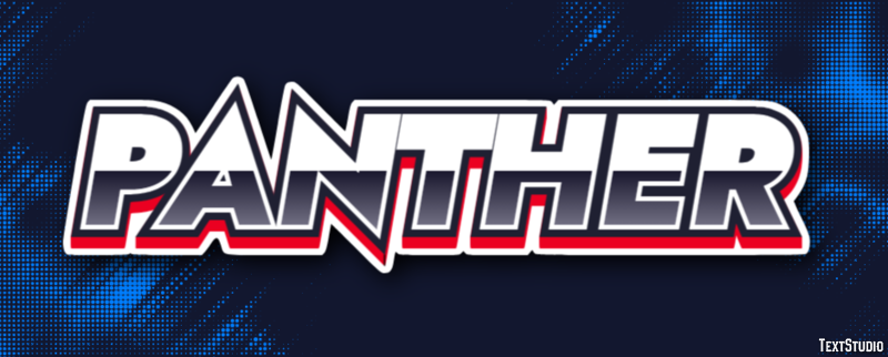 Panther Efecto de texto
