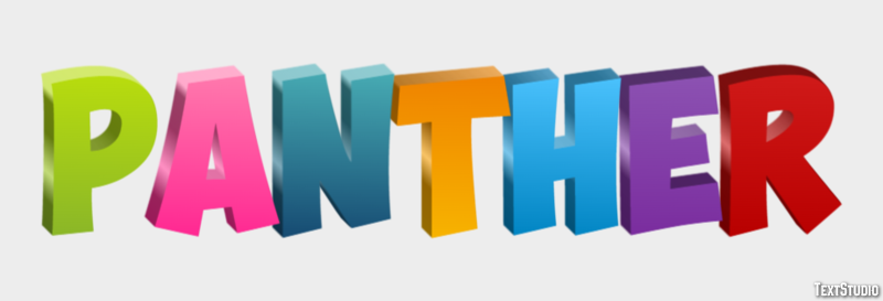 Panther Efecto de texto