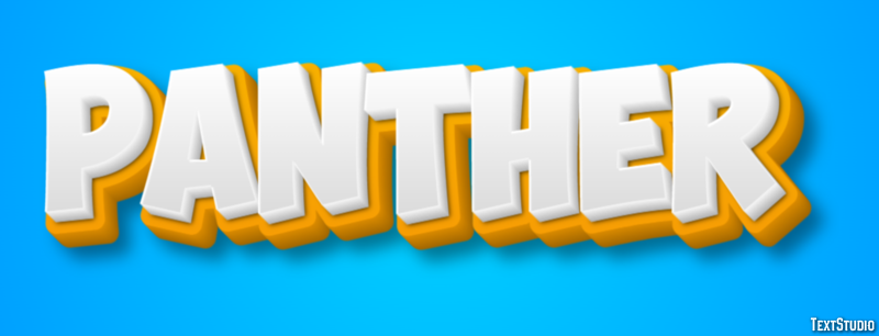 Panther Efecto de Texto
