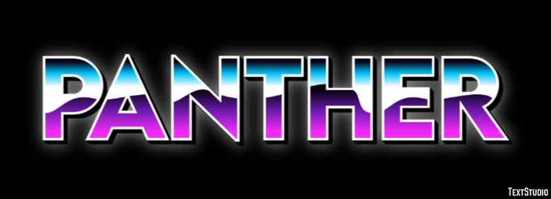 Panther Efecto de texto