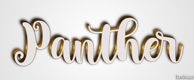 Panther Efecto de texto